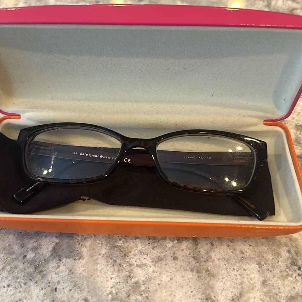 Kate Spade LEANNE Tortoise Eyeglasses X32 135 with Case